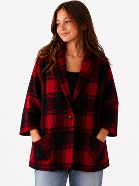Hayden Los Angeles plaid jacket size 13/14 NWT